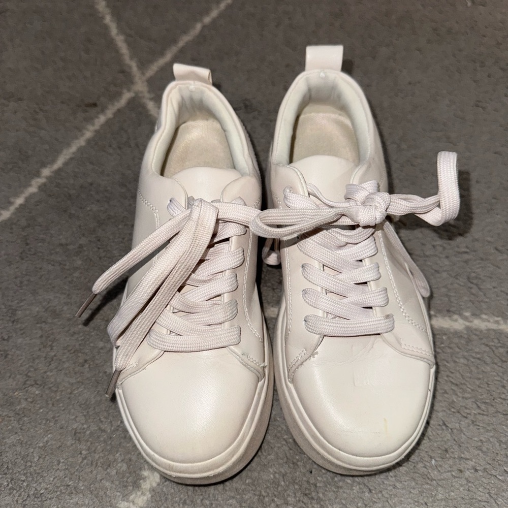 Women's Platform White Sneakers